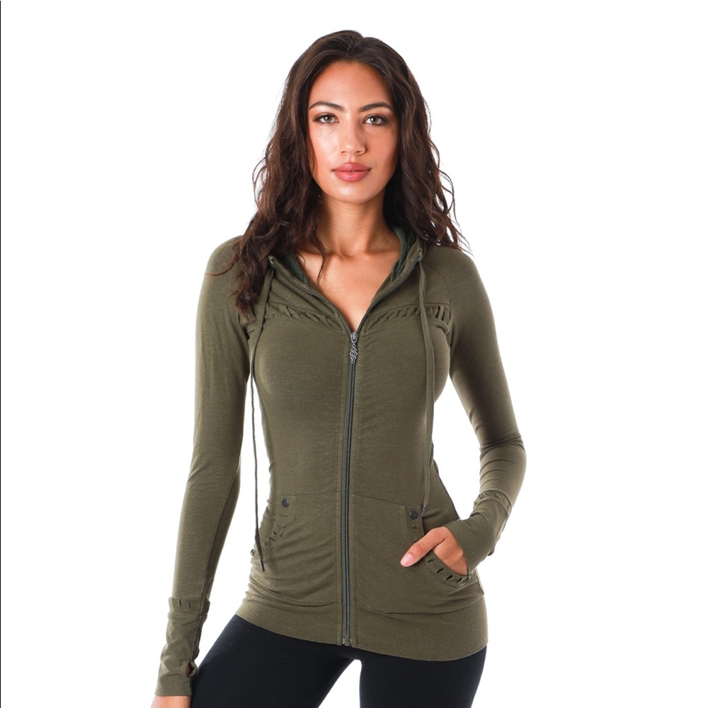 Nomads HempWear Elevate Zip Hoodie, green - Picture 2 of 7